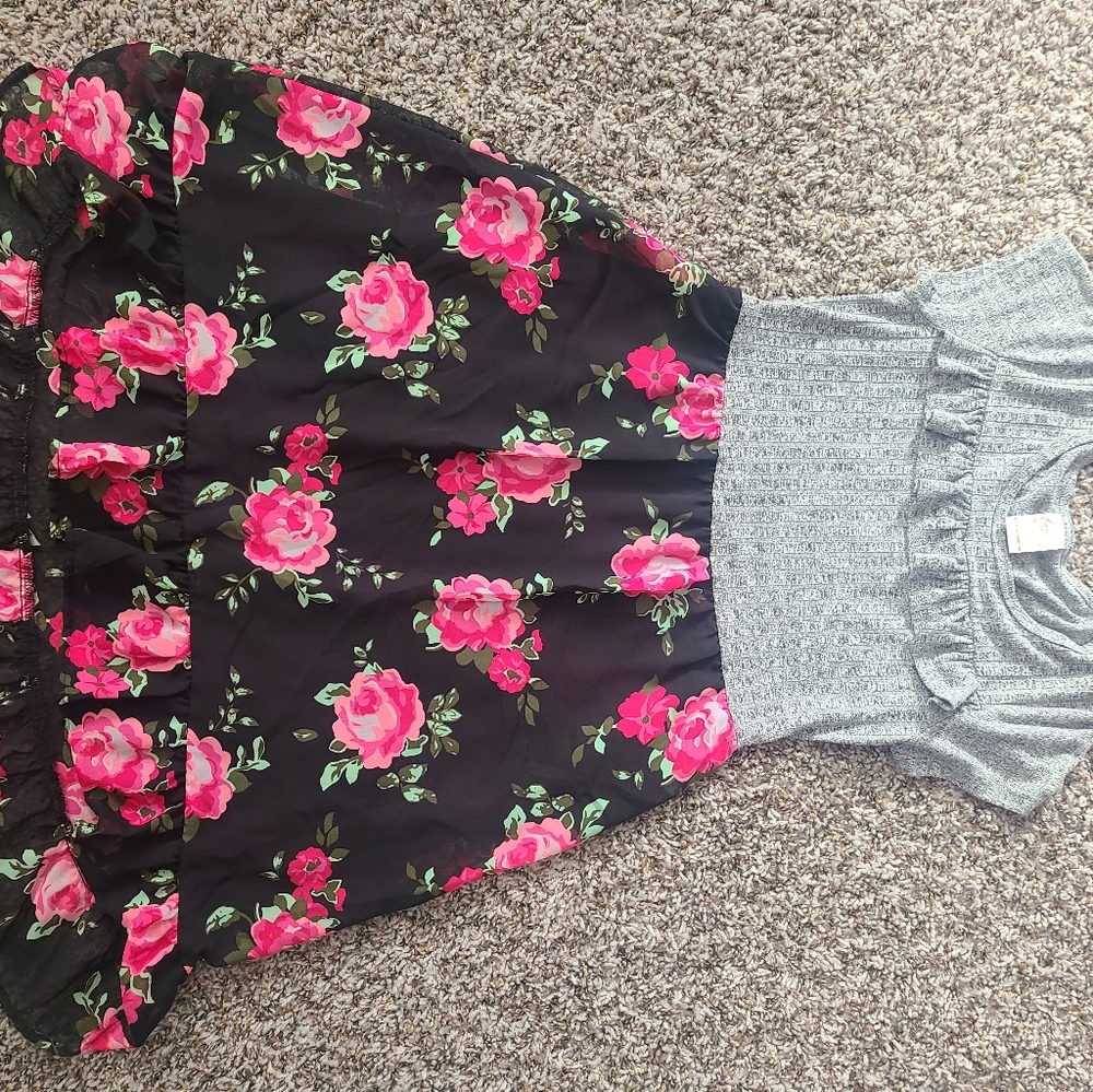 Wonder Nation Girls Dress L 10/12
